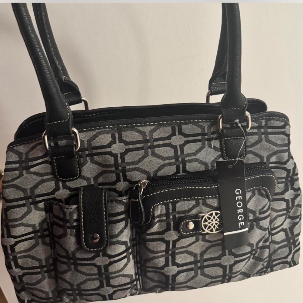 George Black and Gray Women's Handbag